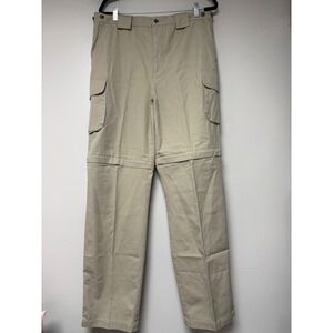 TravelSmith Men's Convertible Cargo Pants in Khaki